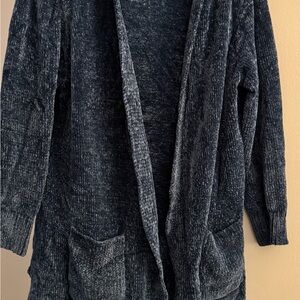 Denim&Co Women's Cardigan Sweater - Dark Navy